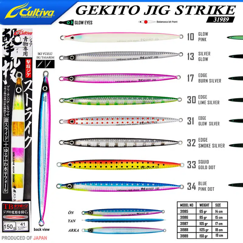 Cultiva 31989 GEKITO JIG STRIKE 150 gr