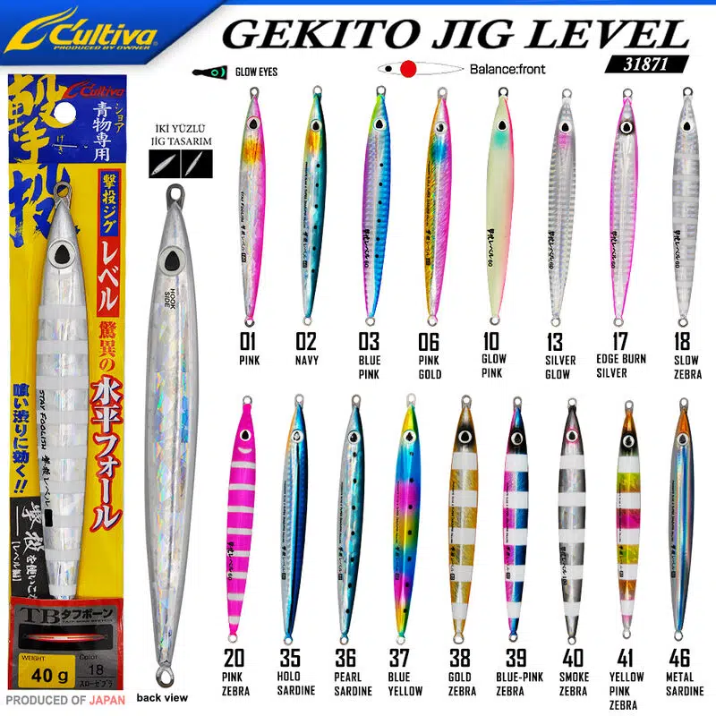 Cultiva JİG 31871 Gekito Jig Level 40g 10.5 cm
