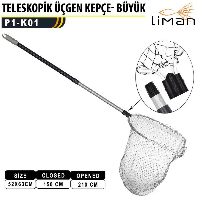 Liman Teleskopik Üçgen Kepçe Büyük