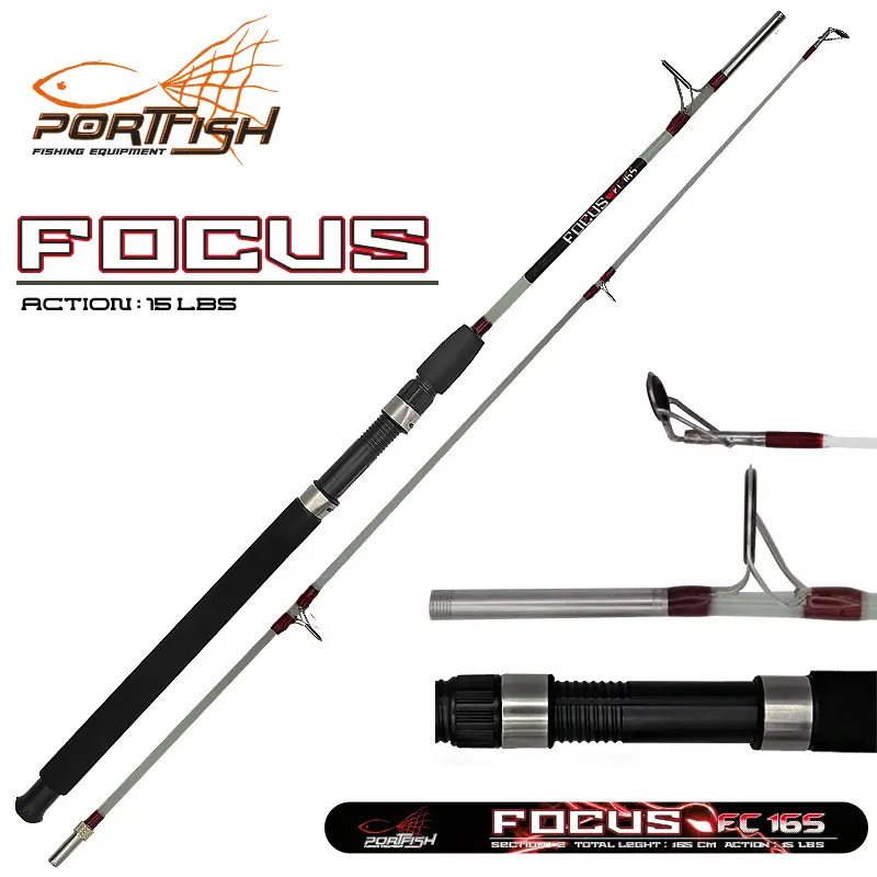 Portfish Focus 135 cm Vidalı Dolgu Tekne Kamışı 15 lbs