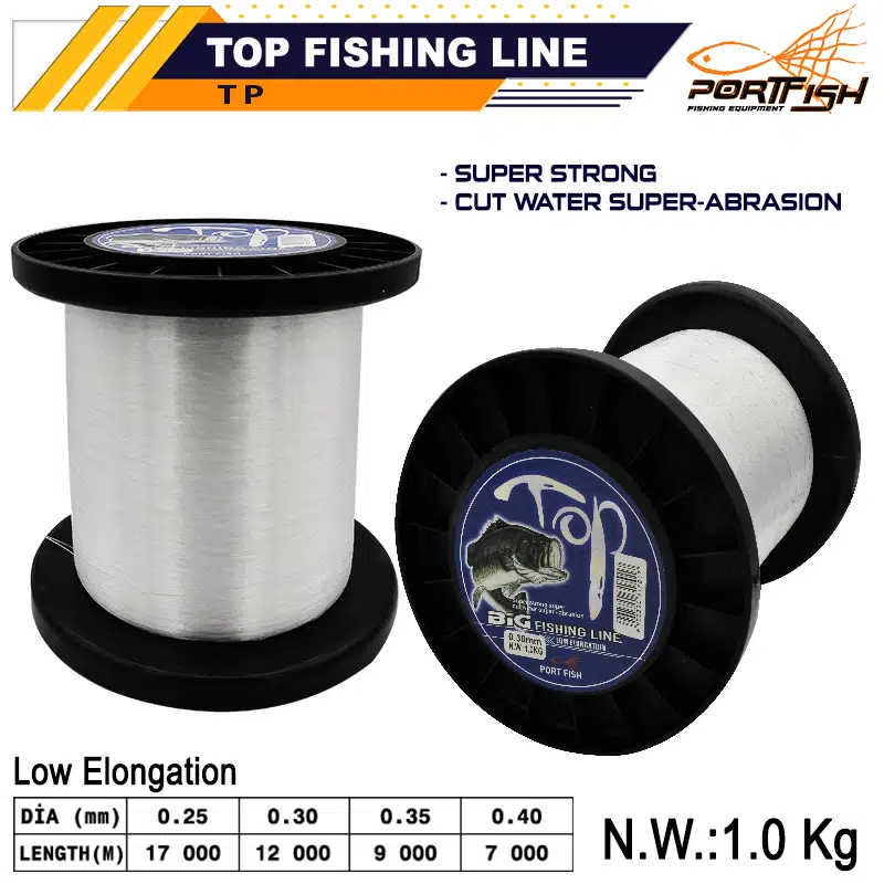 Portfish Top Kiloluk Bobin Misina Clear (Kaliteli)
