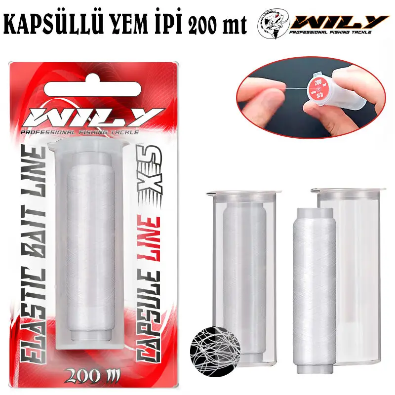 Wily Kapsüllü Yem İpi 200 mt (0.15 ) ( Ekonomik )